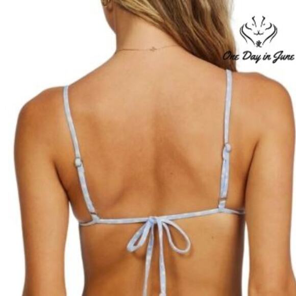Billabong Tropic Jungle High Point Triangle Bikini Top Size L - Picture 3 of 6